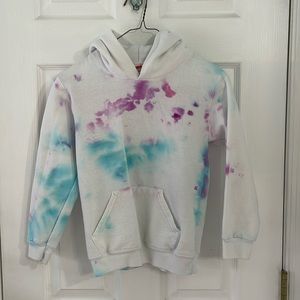 Girls Youth Kids Medium Tie dye Hoodie Sweatshirt